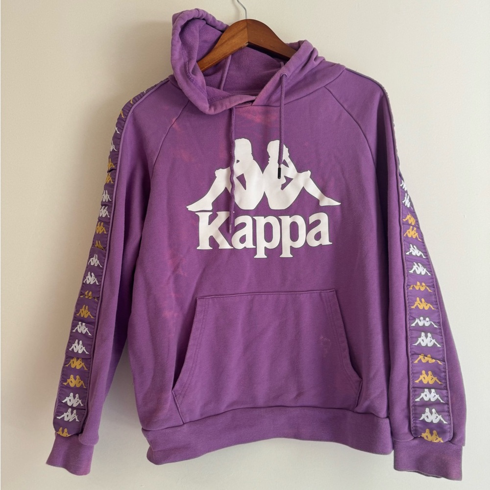Kappa Purple Hoodie with White Logo